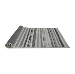 Sideview of Abstract Gray Modern Rug, abs2274gry