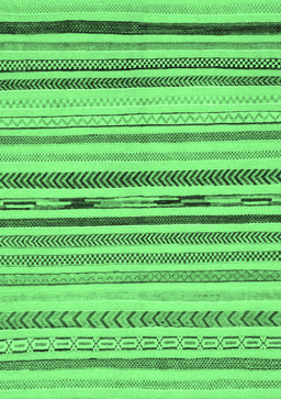 Abstract Emerald Green Modern Rug, abs2274emgrn