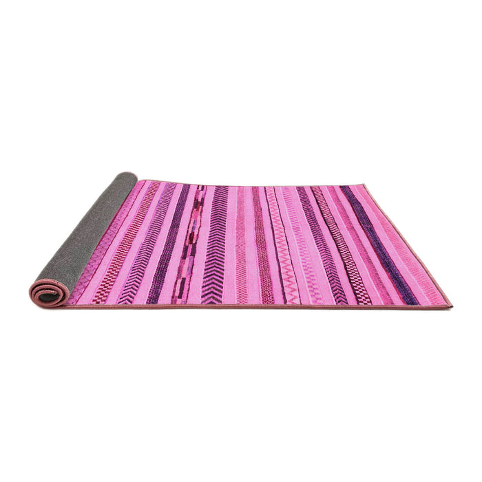 Sideview of Abstract Pink Modern Rug, abs2274pnk