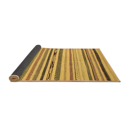 Sideview of Abstract Brown Modern Rug, abs2274brn