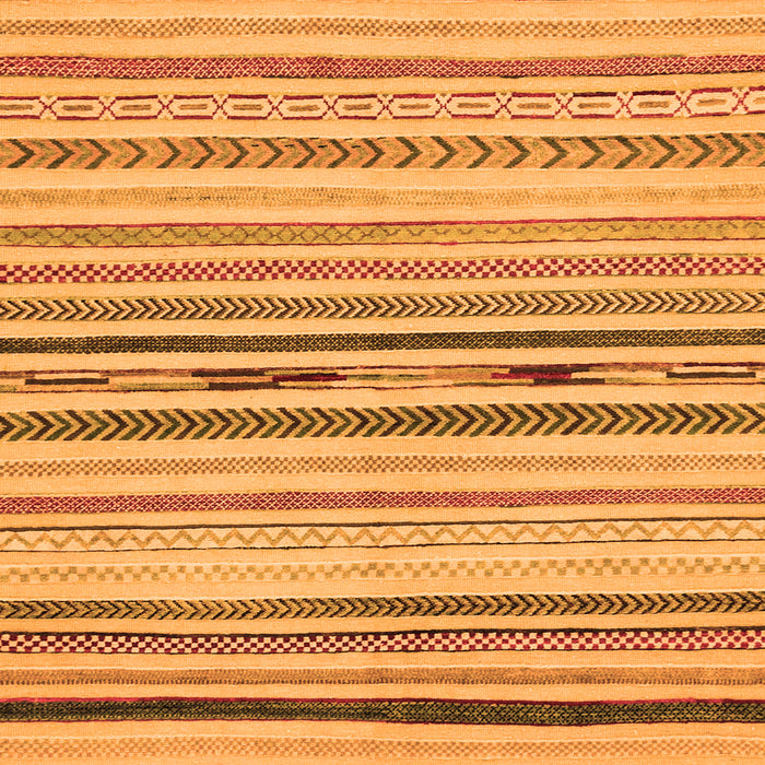 Square Machine Washable Abstract Orange Modern Area Rugs, wshabs2274org