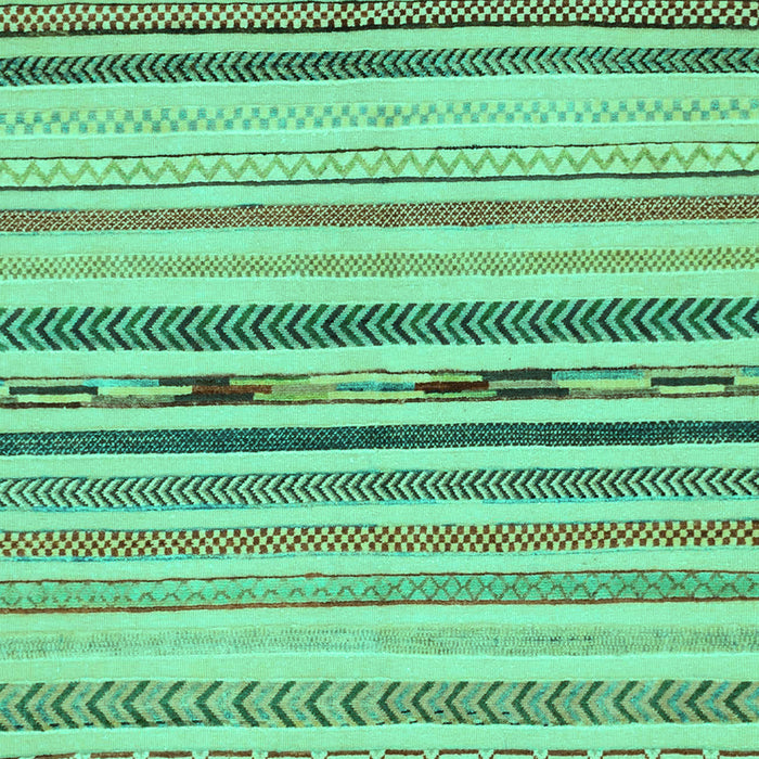 Machine Washable Abstract Turquoise Modern Area Rugs, wshabs2274turq