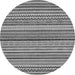 Round Machine Washable Abstract Gray Modern Rug, wshabs2275gry