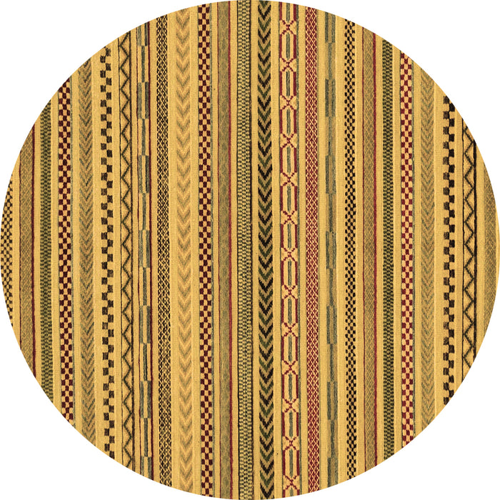 Round Machine Washable Abstract Brown Modern Rug, wshabs2275brn