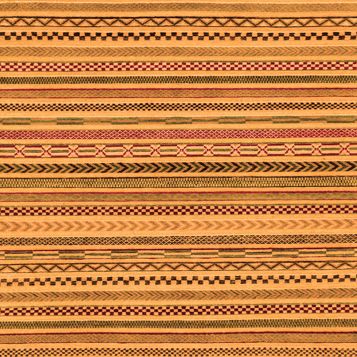 Square Machine Washable Abstract Orange Modern Area Rugs, wshabs2275org