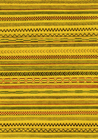 Abstract Yellow Modern Rug, abs2275yw