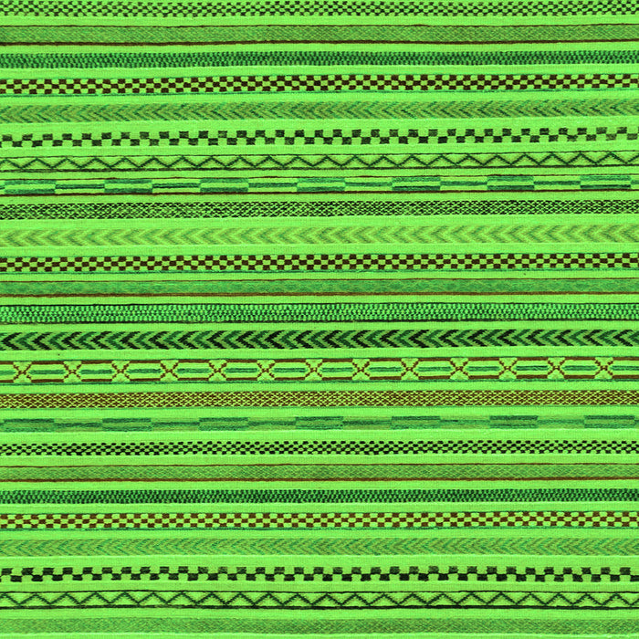 Square Abstract Green Modern Rug, abs2275grn