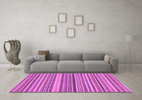 Machine Washable Abstract Purple Modern Rug, wshabs2275pur