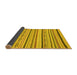 Sideview of Abstract Yellow Modern Rug, abs2276yw