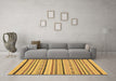 Machine Washable Abstract Brown Modern Rug in a Living Room,, wshabs2276brn