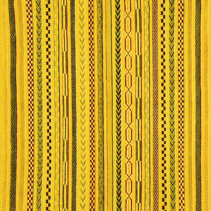 Square Machine Washable Abstract Yellow Modern Rug, wshabs2276yw