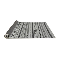 Sideview of Abstract Gray Modern Rug, abs2276gry