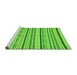 Sideview of Machine Washable Abstract Green Modern Area Rugs, wshabs2276grn