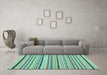 Machine Washable Abstract Light Blue Modern Rug in a Living Room, wshabs2276lblu