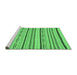 Sideview of Machine Washable Abstract Emerald Green Modern Area Rugs, wshabs2276emgrn