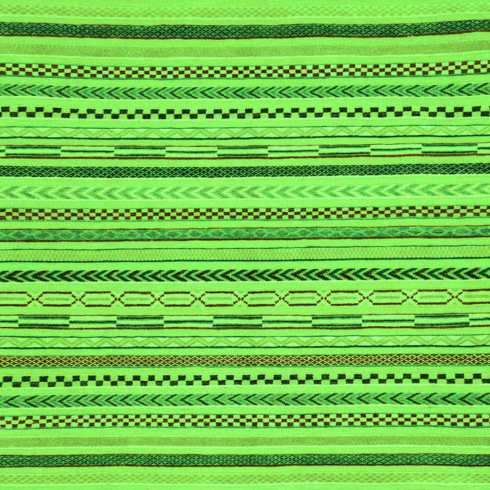 Square Machine Washable Abstract Green Modern Area Rugs, wshabs2276grn