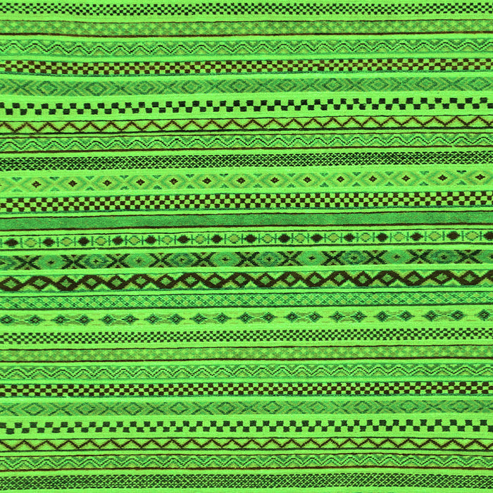 Square Abstract Green Modern Rug, abs2277grn