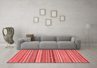 Machine Washable Abstract Red Modern Rug, wshabs2277red