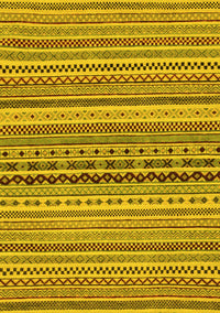 Abstract Yellow Modern Rug, abs2277yw