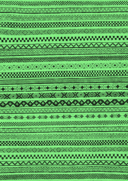 Abstract Emerald Green Modern Rug, abs2277emgrn