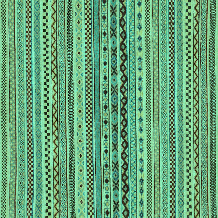 Square Abstract Turquoise Modern Rug, abs2277turq
