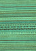 Machine Washable Abstract Turquoise Modern Area Rugs, wshabs2277turq