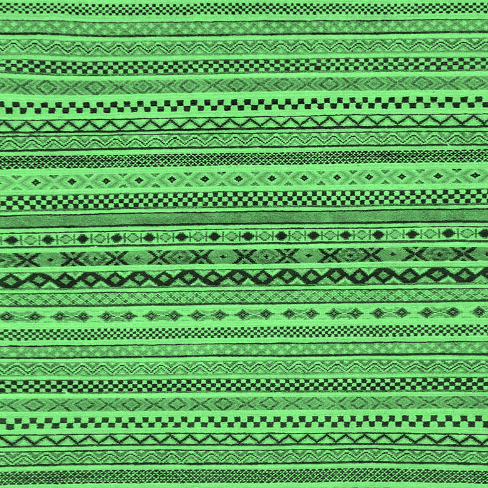 Square Machine Washable Abstract Emerald Green Modern Area Rugs, wshabs2277emgrn