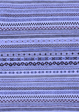 Abstract Blue Modern Rug, abs2277blu