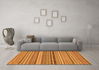 Machine Washable Abstract Orange Modern Rug, wshabs2277org