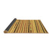 Sideview of Abstract Brown Modern Rug, abs2278brn