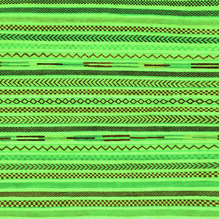 Square Abstract Green Modern Rug, abs2278grn