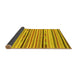 Sideview of Abstract Yellow Modern Rug, abs2278yw