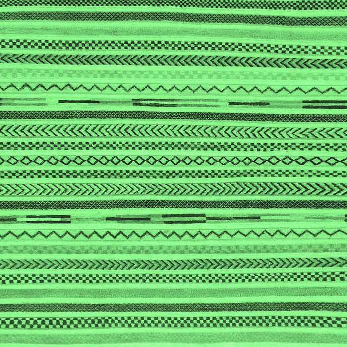 Square Machine Washable Abstract Emerald Green Modern Area Rugs, wshabs2278emgrn