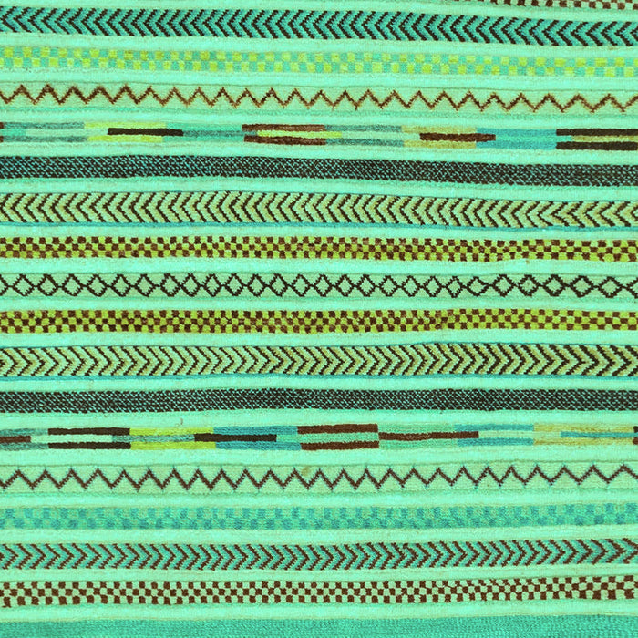 Machine Washable Abstract Turquoise Modern Area Rugs, wshabs2278turq