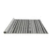 Sideview of Machine Washable Abstract Gray Modern Rug, wshabs2278gry