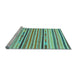 Sideview of Machine Washable Abstract Light Blue Modern Rug, wshabs2278lblu