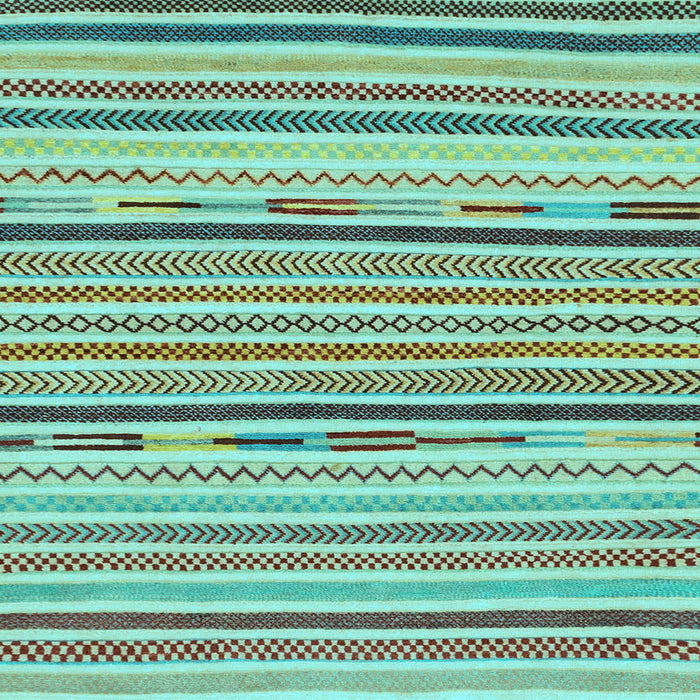 Square Abstract Light Blue Modern Rug, abs2278lblu