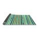 Sideview of Abstract Light Blue Modern Rug, abs2278lblu