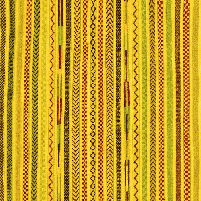 Square Machine Washable Abstract Yellow Modern Rug, wshabs2278yw