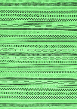 Abstract Emerald Green Modern Rug, abs2279emgrn