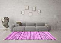 Machine Washable Abstract Purple Modern Rug, wshabs2279pur