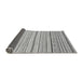 Sideview of Abstract Gray Modern Rug, abs2279gry