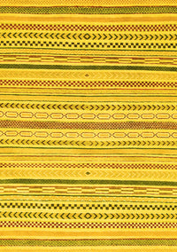 Abstract Yellow Modern Rug, abs2279yw