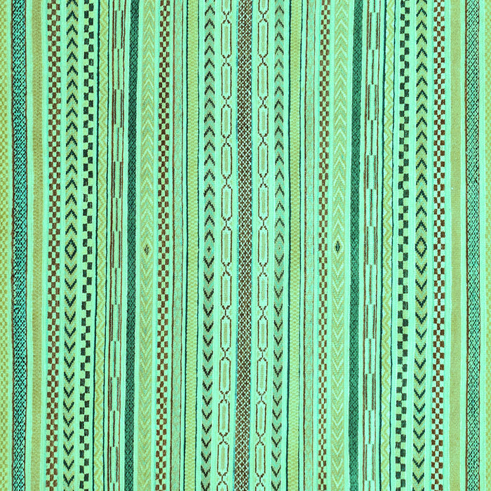 Square Abstract Turquoise Modern Rug, abs2279turq