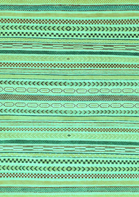 Abstract Turquoise Modern Rug, abs2279turq