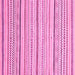 Square Machine Washable Abstract Pink Modern Rug, wshabs2279pnk