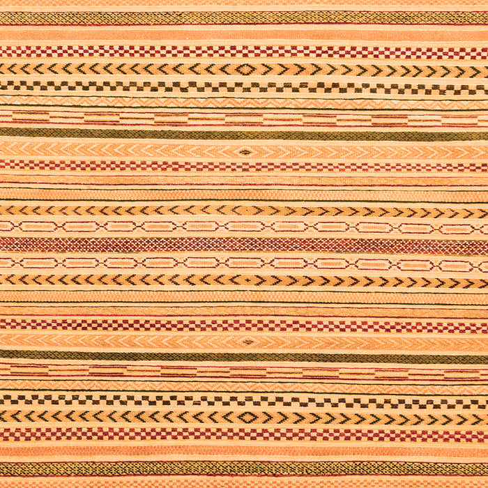 Square Machine Washable Abstract Orange Modern Area Rugs, wshabs2279org