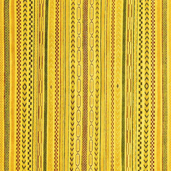 Square Machine Washable Abstract Yellow Modern Rug, wshabs2279yw