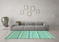 Machine Washable Abstract Light Blue Modern Rug, wshabs2279lblu