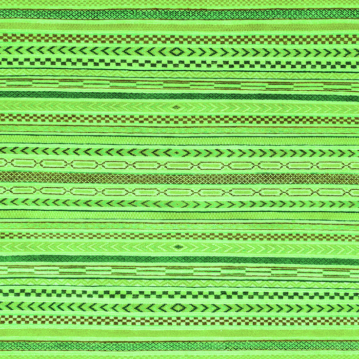 Square Abstract Green Modern Rug, abs2279grn